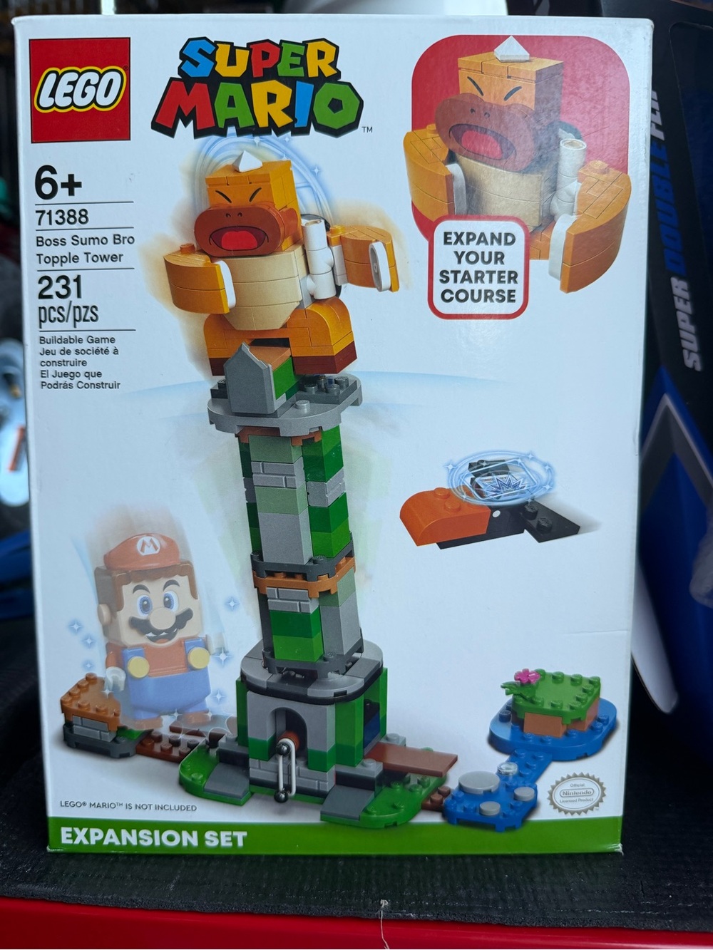 Lego Super Mario Boss Sumo Bro Tower - Green Orange Gray